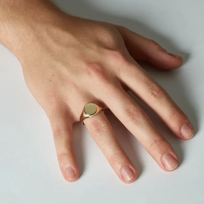 Złoty sygnet męski Złoty sygnet męski